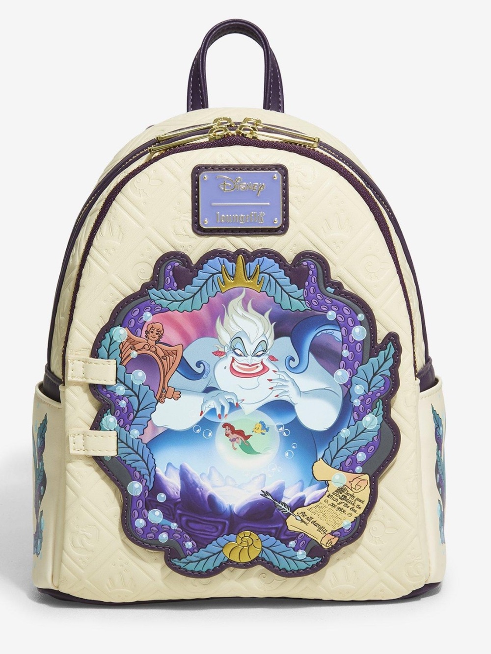 Loungefly NWT The Little Mermaid Ursula Magical Projection door Backpack